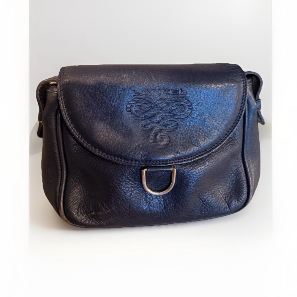 The LANCEL Black‎ Pebbled Shoulder Bag